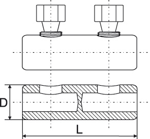 Schraubverbinder mit Trennwand und Abreißkopf