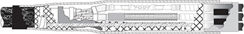 Übergangsmuffen für 3-Bleimantelkabel auf 3x1-Leiter Kunststoffkabel