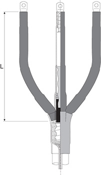 Endverschlüsse für 3-Leiter Kunststoffkabel